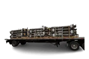 Metal Fabrications on The Bed of a Large Truck Metal Fabrications on The Bed of a Large Truck